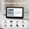 Raynic Alarm Clock, 7 Inch Digital Calendar Clock with 12