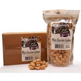 Premium White Chocolate Cashews – 2lb Resealable Bags – Gourmet Nuts with a Smooth, Creamy White Chocolate Coating – Fresh, Handcrafted & Small-Batch – Perfect Sweet Snack or Gift – By Royal Craving