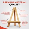 Small Mini Wooden Display Easel - Natural Wood Card Canvas