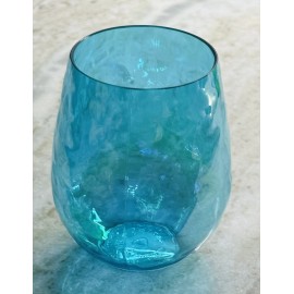 Aqua Greenbrier 19oz  Aqua Blue Plastic Pebble 5” Tall Tumbler  Reusable