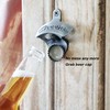 Luwanburg Wall Mounted Magnetic Bottle Opener Cheers, Mountable Beer Cap