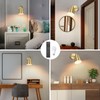 VATONI Plug in Wall Sconces with Remote Control, Adjustable Color