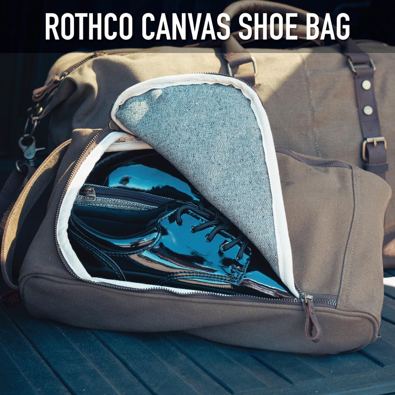 Rothco Canvas Shoe Bag – Sneaker Organizer Storage Duffle for