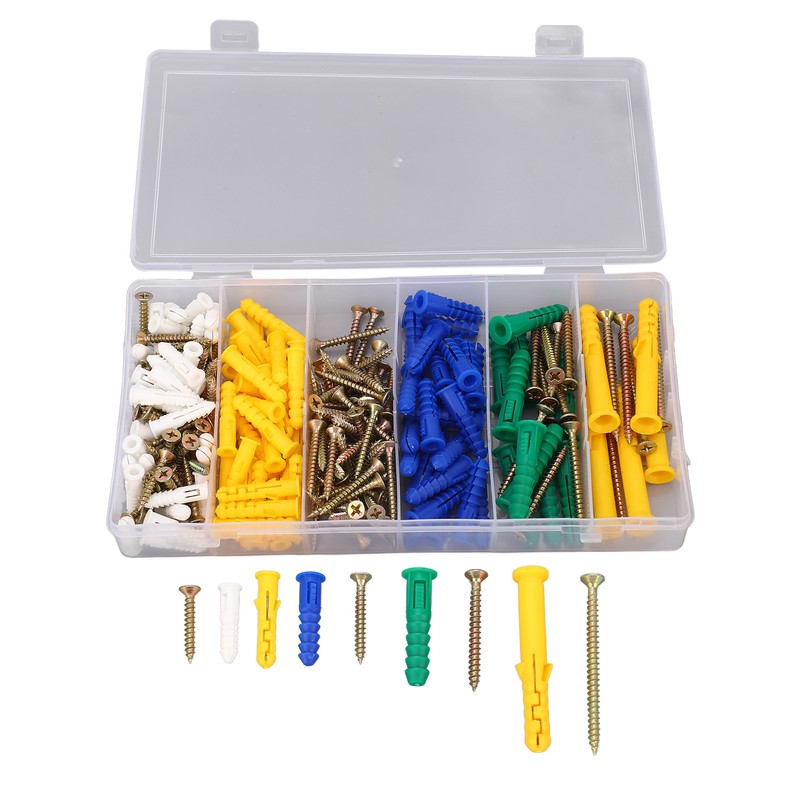 232Pcs Self Tapping Screw Flat Cross Head Carbon Steel 5