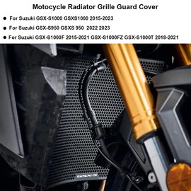 GSX-S 950 1000 Motocycle Radiator Grille Guard Protective Cover For Suzuki GSXS 1000 2015-2023 GSX-S950 2022 2023 GSX-S1000F 2015-2021 GSX-S1000Y/FT 2018-2021(Black)