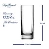 Luigi Bormioli Strauss 13.25 Oz Long Drink Glasses - Set