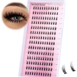 Winifred Bottom Lash Clusters Thick Volume Lower Lash Extension DIY Individual Lashes Bottom Clusters Lashes for Cluster Eyelash Extensions (168pcs)
