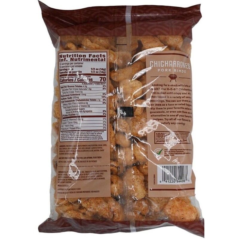 HEB 1 Bag - H-E-B Chicharrones Pork Rinds - Bar