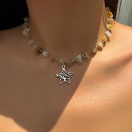 Stocking Stuffers Gifts for Women Moon Necklace for Women Crystal Star Necklace Adjustable Sun Necklace Fashion Chain Necklace Jewelry Gift for Girls