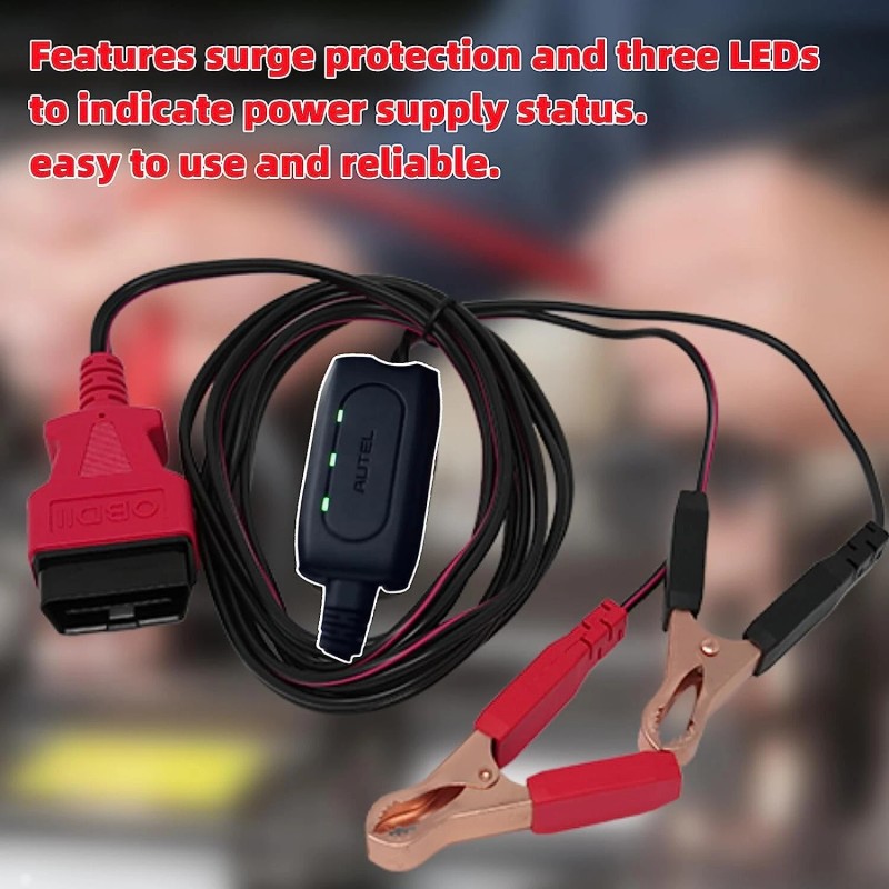 Autel MAXIBAS BTMS OBDII Battery Tester Memory Saver Preserves vehicle