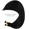 WENNALIFE I Tip Hair Extensions Real Human Hair, 100g 100s