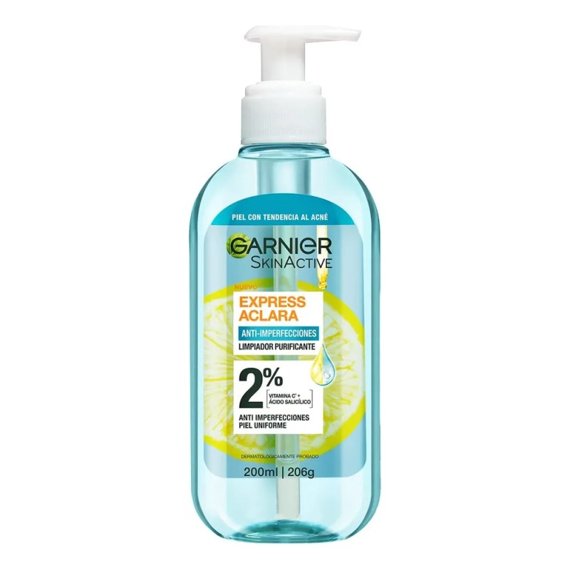 Kit Garnier Serum Anti Acné + Gel Limpieza + Exfoliante