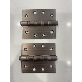 Door Hinges, Stainless Steel, 3.5 inch x 4 inch x 3 mm,4 ballbearingm Bronze Colour, 2pc in Pack