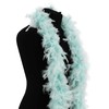 Luxury ICY Blue Turquoise Feather Boa - 80g - 180cm