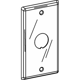 Orbit HBC-BK Electric Box Cover, Handy Box Steel - 1/2" Knockout