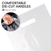 POPGIFTU Clear Plastic Bags with Die-Cut Handles 100 Pack -