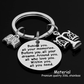 HUTIMY Gifts for Lawyers Women Men Keychain Law School Graduation Birthday Gift Future Lawyer Keychain