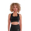 STARK SOUL Women's 5130_schw_s Sports Bra, Black, S