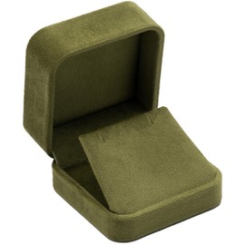 Giftop Velvet Earring Gift Boxes Jewelry Box (Olive Green)