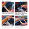 AUTOCLOVER Tape-On Rain Guards Window Visors 4 Pcs Set for