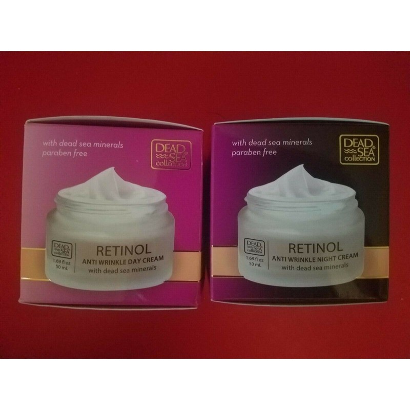 Dead Sea 2 PACK ANTI WRINKLE RETINOL DAY &NIGHT CREAM