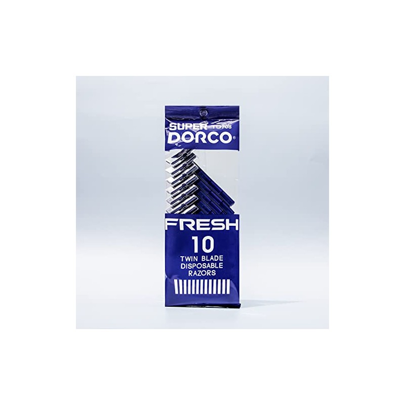 60 Ct Dorco Fresh Twin Blade Disposable Razors - 60