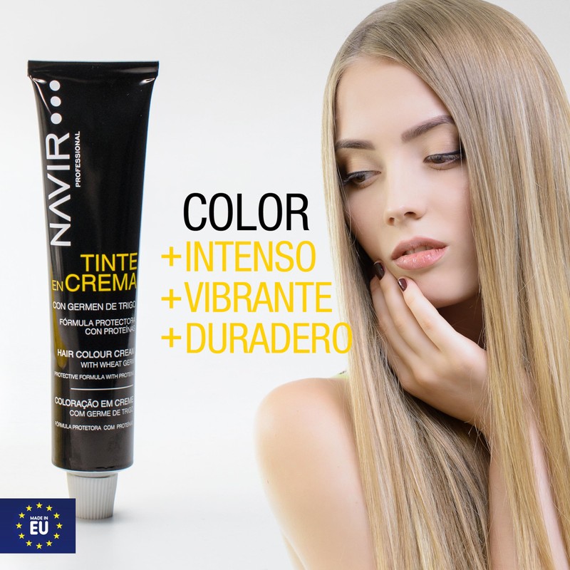 NAVIR Profesional | Frau Haarfarbe Creme mit Weizenkeime und Arganöl