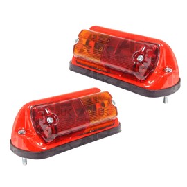 APUK PAIR of Rear Fender Light Lamps & Indicators Replacement for Massey Ferguson 135 148 Tractor