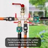 DINGBAI Hose Splitter 4 Way, High Flow Garden Hose Splitter,