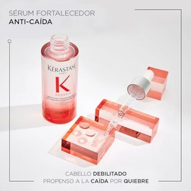 KÉRASTASE Sérum Anti-Chute Fortifiant | Frena la caída diaria del cabello y protege de las agresiones externas | Con Aminexil 1.5%, Arginina, Cafeína y Raíz de Jengibre | 90ml