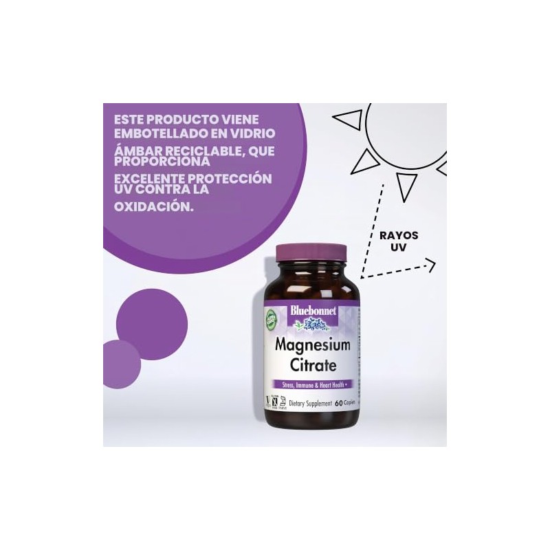 Bluebonnet Magnesium Citrate, 120 Caplets