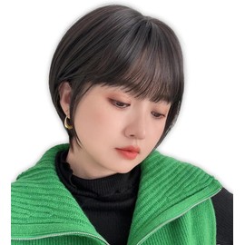 BrightLala hf1875-BC-M Bare Skin Wig, Short Bob, Women's Full Wig, Bamboo Wig,