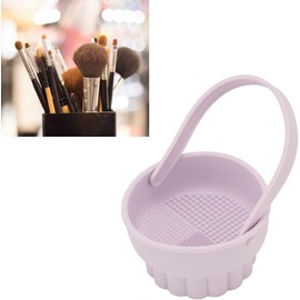 Limpiador de Brochas de Maquillaje de Silicona, Tapete de Limpieza de Brochas de Maquillaje, Cepillo Cosmético Portátil, Cepillo de Esponja Cosmética Multifuncional de Secado