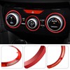 TOMALL 3 Pcs AC Climate Knob Outer Ring Covers Compatible