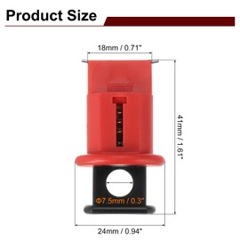 MECCANIXITY Circuit Breaker Lockout Tagout Kit Industrial Grade Loto Device with Lockout Tag Lockout Hasp for Breaker Switch