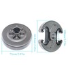 Atunee 455 Clutch Drum Sprocket & Brake Clutch Cover for