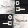 Cerradura Manija Banna TD-0925 Puerta Principal Aleación Zinc Reversible Ajustable