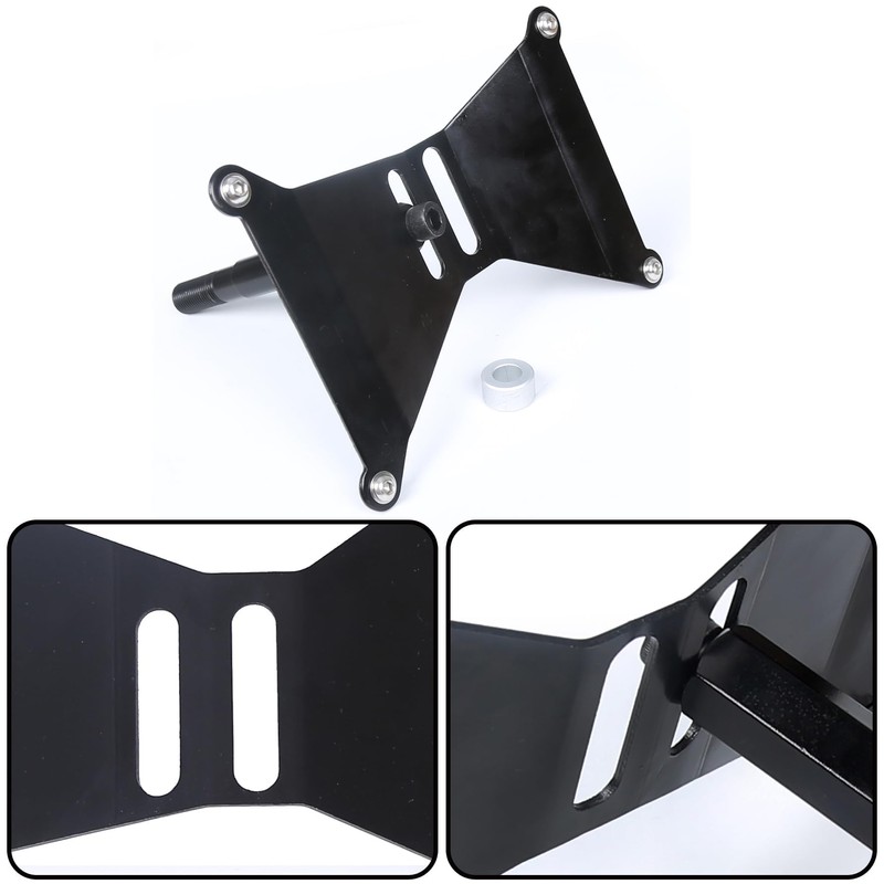 ECOTRIC Front Tow Hook License Plate Bracket Compatible with 2013+