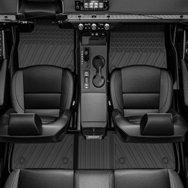 TTX LIGHTING Floor Mats for Acura RDX 2019-2024 TPE Automotive Floor Mats All Weather Protection Mat Include Front and Rear Row Liner Black