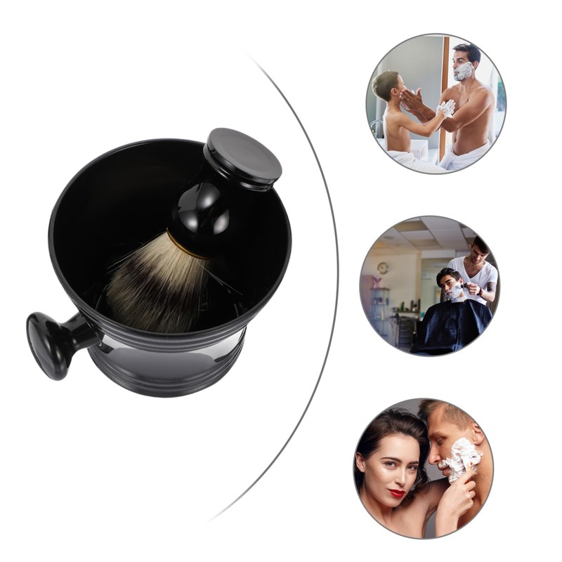 Ipetboom 2pc Men Shaving Kit Beard Brush Set with Soap