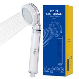 Atojet Filter Showerhead Inspired by Korea’s Beauty Culture – Pure Carbon Filters for Softer Skin & Smoother Hair | Carbon Composite Filter | Single Showerhead (AJ8200MC-SNG-1)