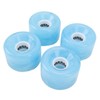 4Pcs Skateboard Wheel Set Replacement 78A Hardness PU Translucent Flashing
