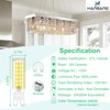 hansang 10 Pack G9 LED Bulbs 4000K Natural Daylight 6W