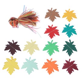 STOBOK Maple Leaf Tag Paper Labels 240pcs Kraft Paper Tags for Decor Wedding Favor Baking Scrapbooking