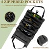 Suaetiai Roll Up Tool Bag, Canvas WrenchTool Roll Up Pouch,