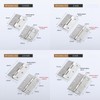 Leliafleury 4Pcs Folding Door Hinges 38mm(1.5 inch) Stainless Steel Butt