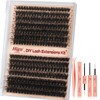 Cluster-Lashes Kit 60D+80D, Higu clace Eyelashes Individual Kit Mix 10-18mm