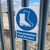 Foot Protection Must Be Worn Sign – A4 Mandatory PPE