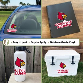 Desert Cactus University of Louisville Sticker U of L Cards Cardinals Vinyl Decal Laptop Water Bottle Car Scrapbook (IND 16)