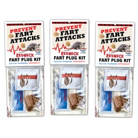 3 Pack - Redneck Fart Attack Plug Kit - Party Favor Funny Gag Gift